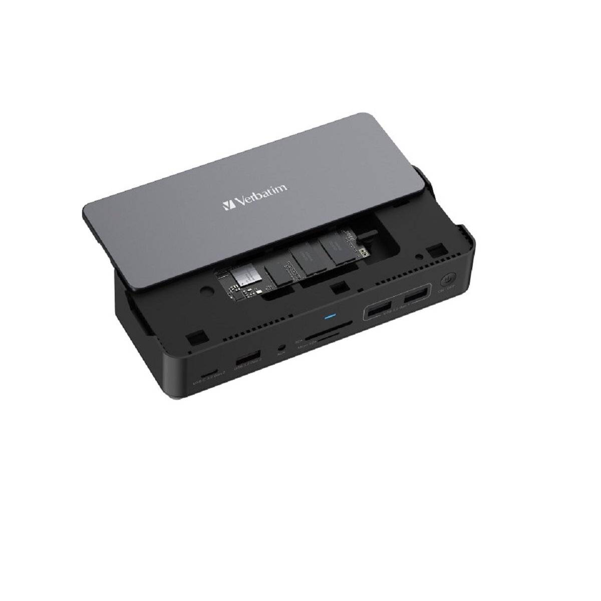 Docking Station, USB-C Pro, CDS-15SSD, 15-Port 4x USB 2.0/3.2-A, 2x USB 3.2-C, 2x HDMI 8K, DP RJ45, Audio, SD, microSD