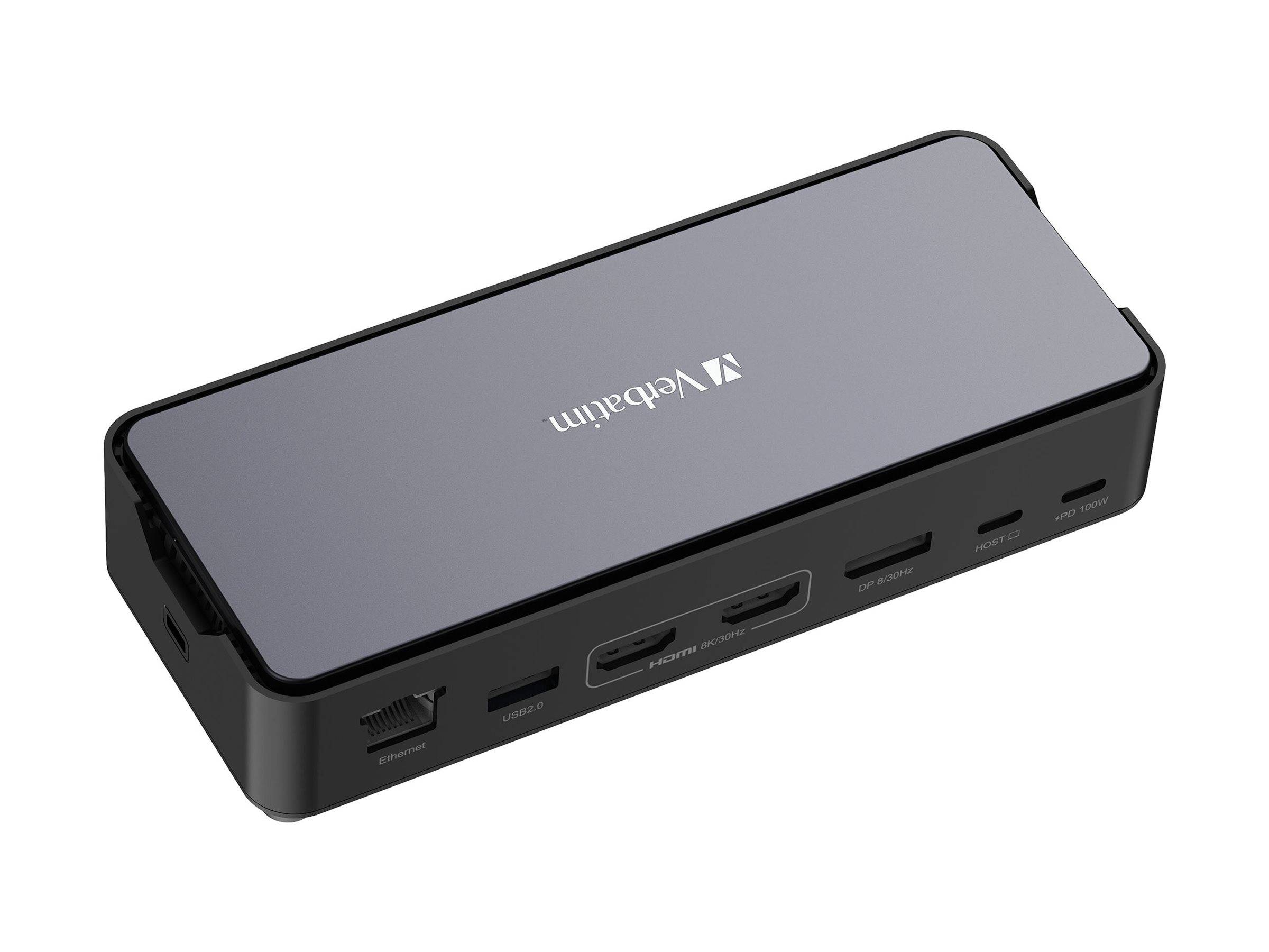 Verbatim Pro - Dockingstation - USB-C - 2 x HDMI, DP