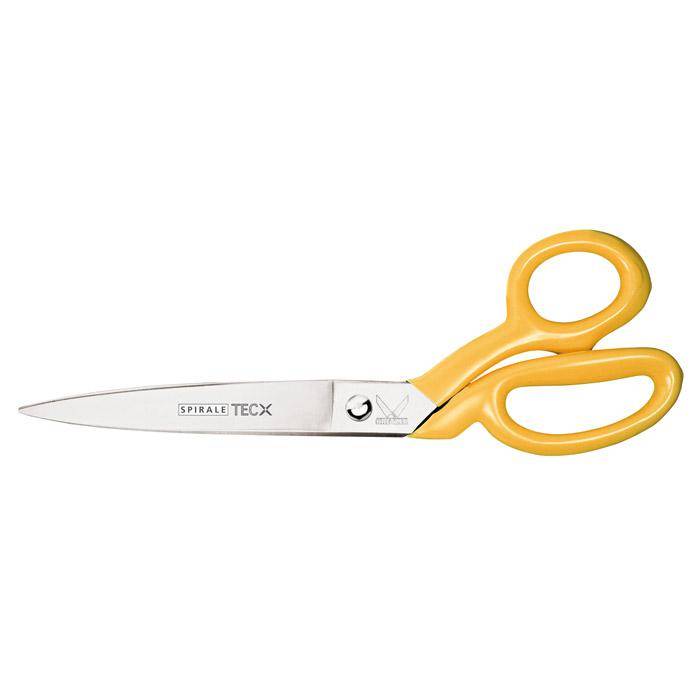 Kevlarschere "Spirale" - einseitig gezahnt - Länge 25 cm - Schneide 12,5 cm - poliert