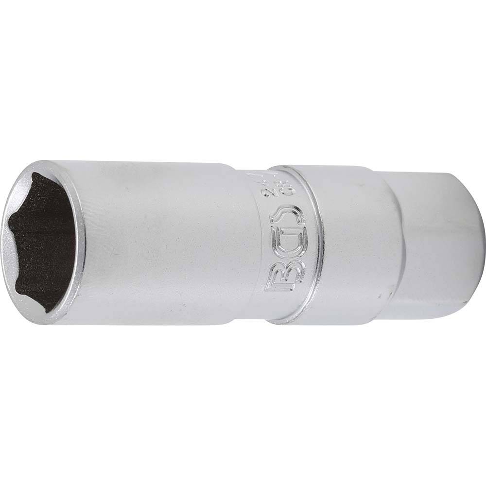 Zündkerzen-Einsatz "BGS" - matt verchromt - Antrieb 3/8" - SW 16 mm