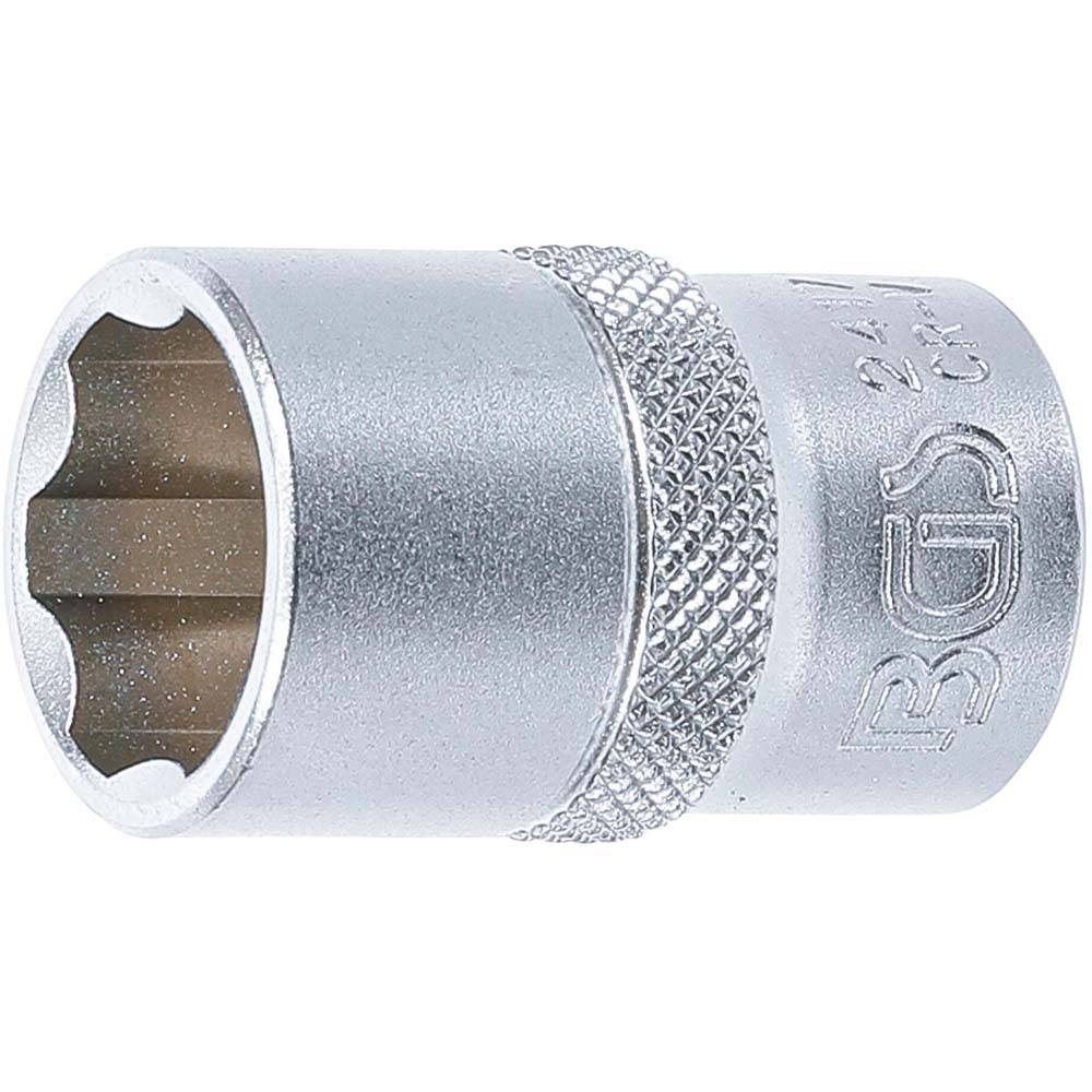 Steckschlüssel-Einsatz "Super-Lock" - Chrom-Vanadium-Stahl - 1/2" - 17 mm