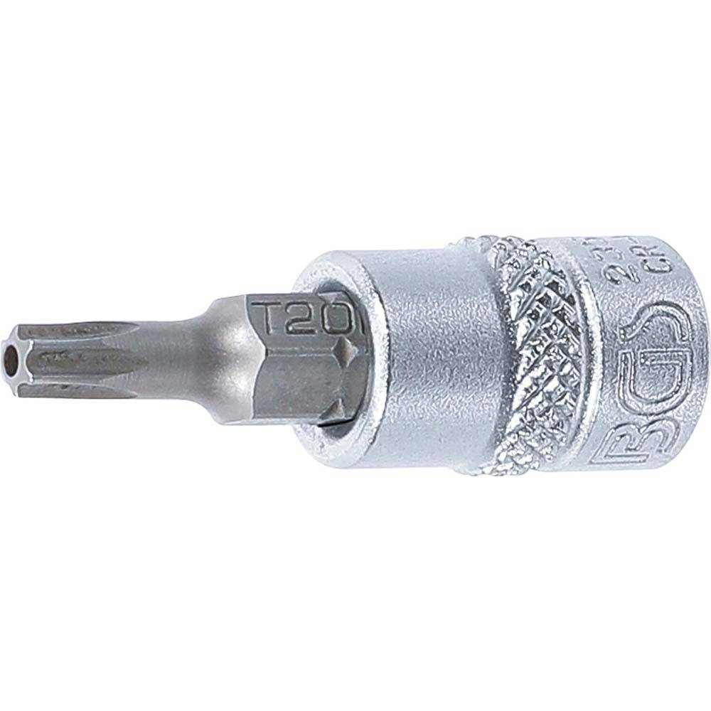 Bit-Einsätze 1/4" T-Profil mit Bohrung - T-Profil T 20