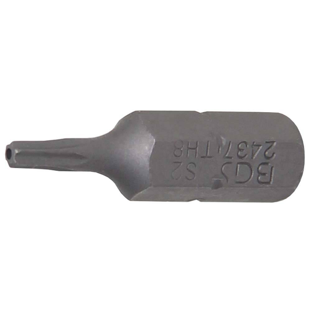 Bit T-Star - mit Bohrung - 1/4" - 25 mm - Chrom-Vanadium-Stahl