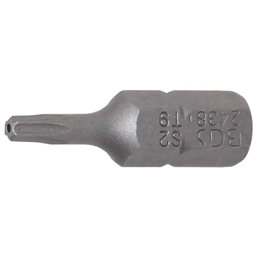 Bit T-Star - mit Bohrung - 1/4" - 25 mm - Chrom-Vanadium-Stahl - T-Star T 9