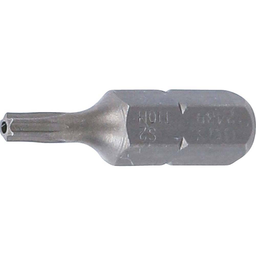 Bit T-Star - mit Bohrung - 1/4" - 25 mm - Chrom-Vanadium-Stahl