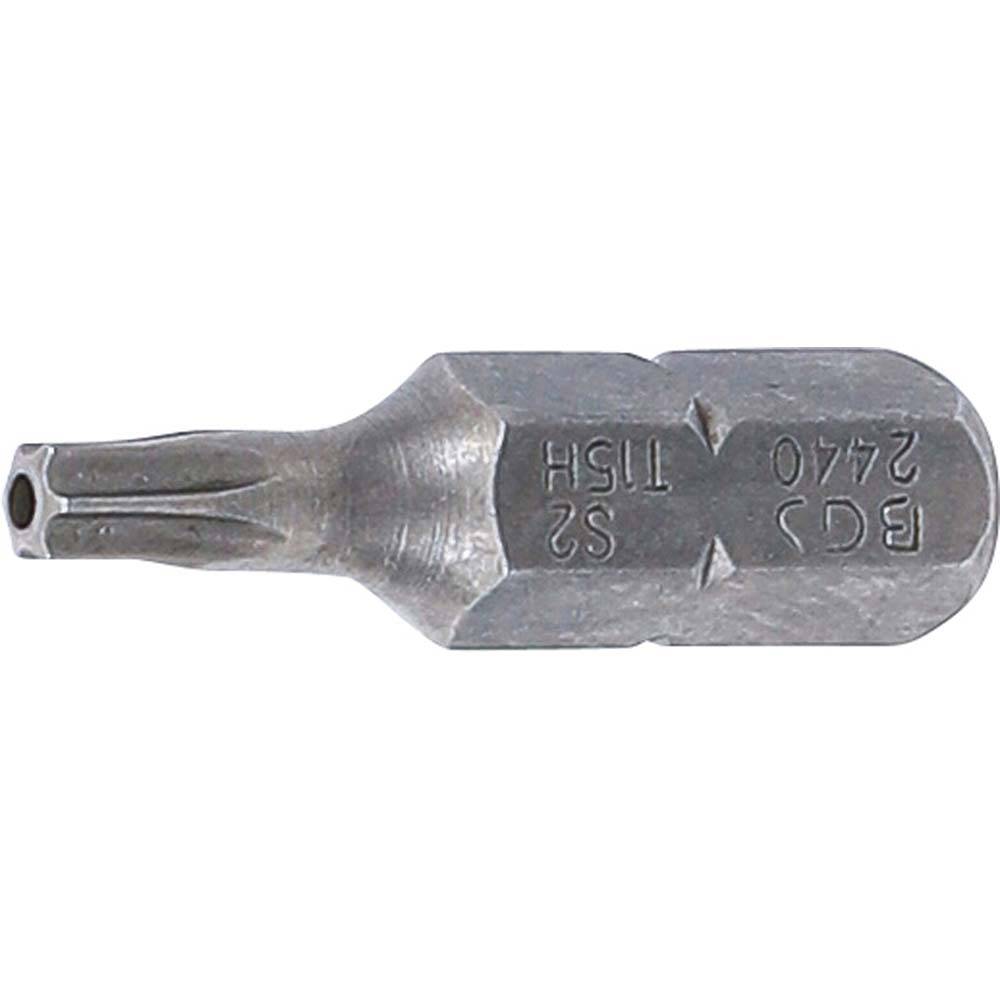 Bit T-Star - mit Bohrung - 1/4" - 25 mm - Chrom-Vanadium-Stahl - T-Star T 15