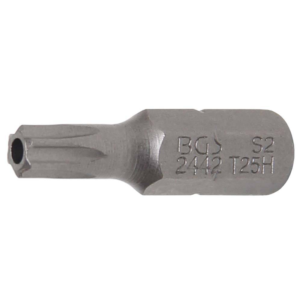 Bit T-Star - mit Bohrung - 1/4" - 25 mm - Chrom-Vanadium-Stahl - T-Star T 25