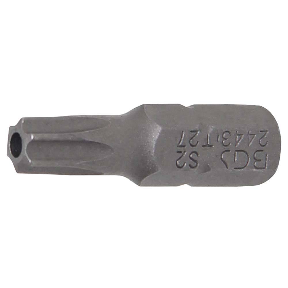 Bit T-Star - mit Bohrung - 1/4" - 25 mm - Chrom-Vanadium-Stahl - T-Star T 27