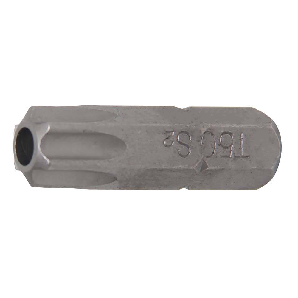 Bit T-Profil - mit Bohrung - 30 mm lang - 5/16" - Chrom-Vanadium-Stahl - T-Profil T-50