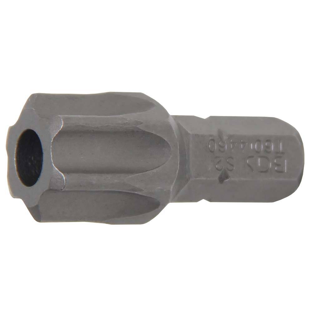 Bit T-Profil - mit Bohrung - 30 mm lang - 5/16" - Chrom-Vanadium-Stahl - T-Profil T-60