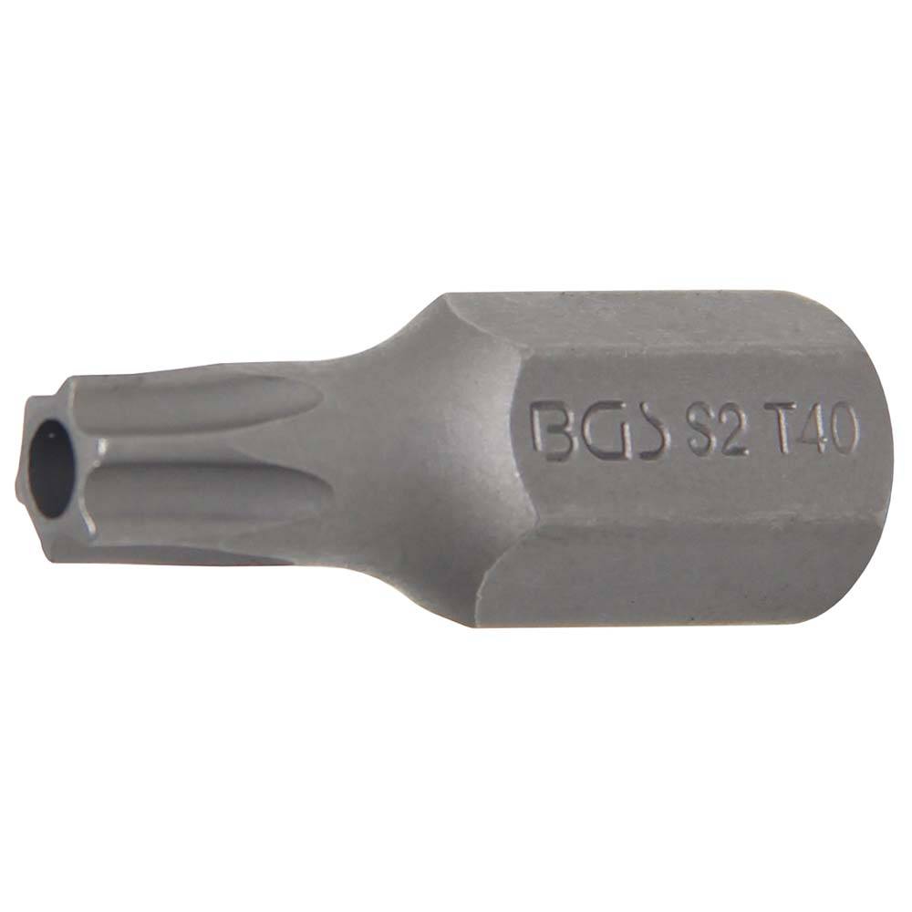 T-Profil-Bit - 3/8" - Torx mit Bohrung - 30 mm lang - T-Profil T40
