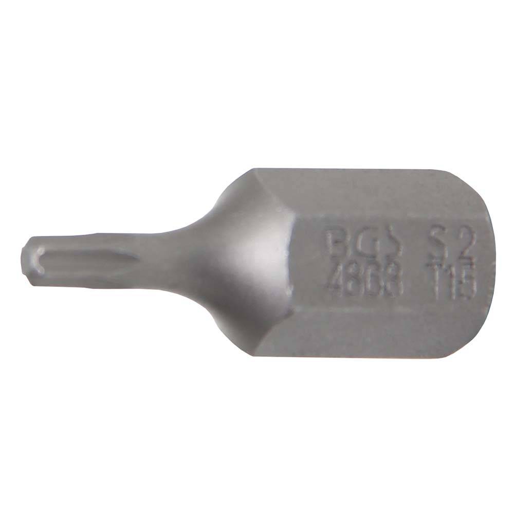 T-Profil Bit ohne Bohrung - 30 mm kurz 3/8" - T-Profil T15