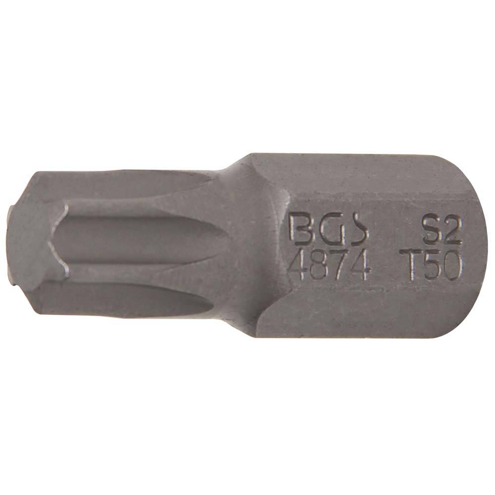 T-Profil Bit ohne Bohrung - 30 mm kurz 3/8" - T-Profil T50