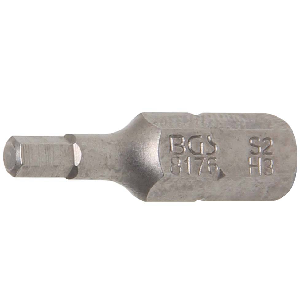 Bit Innen-6-kant - 1/4" - 25 mm - Chrom-Vanadium-Stahl - Bit Innen-6-kant 3 mm