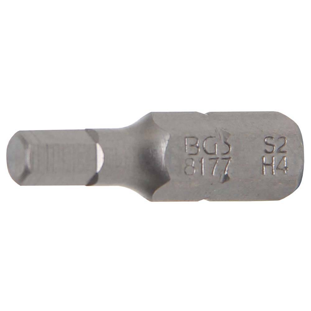 Bit Innen-6-kant - 1/4" - 25 mm - Chrom-Vanadium-Stahl - Antrieb 1/4" - Bit Innen-6-kant 4 mm