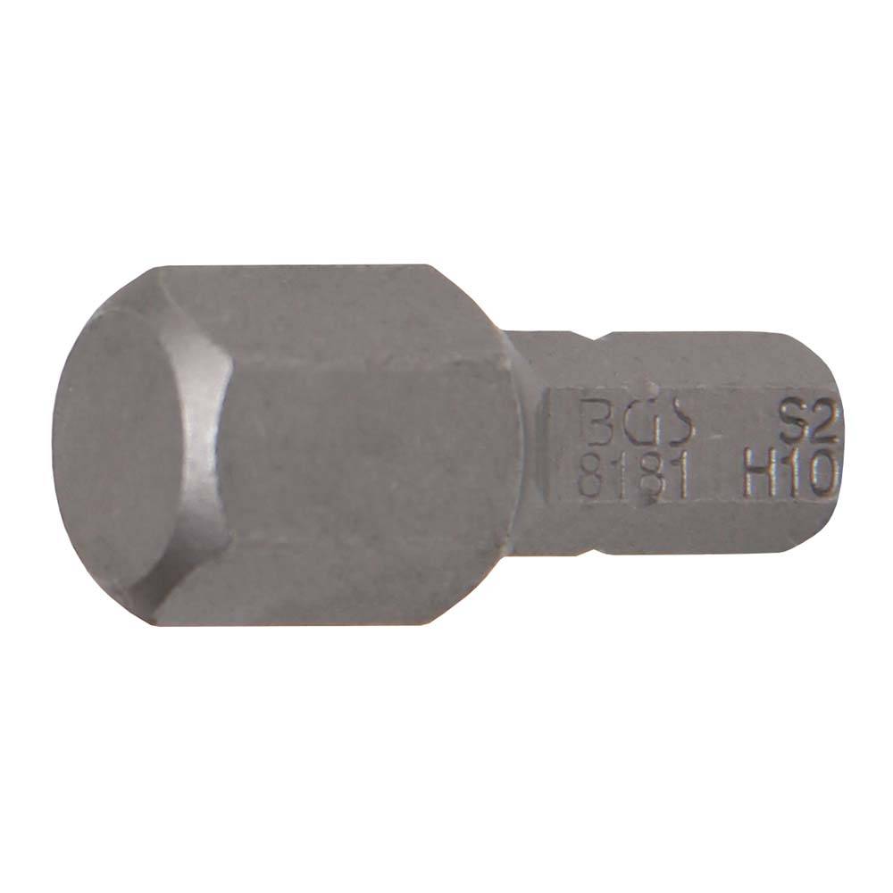 Bit Innen-6-kant - 1/4" - 25 mm - Chrom-Vanadium-Stahl - Bit Innen-6-kant 10 mm