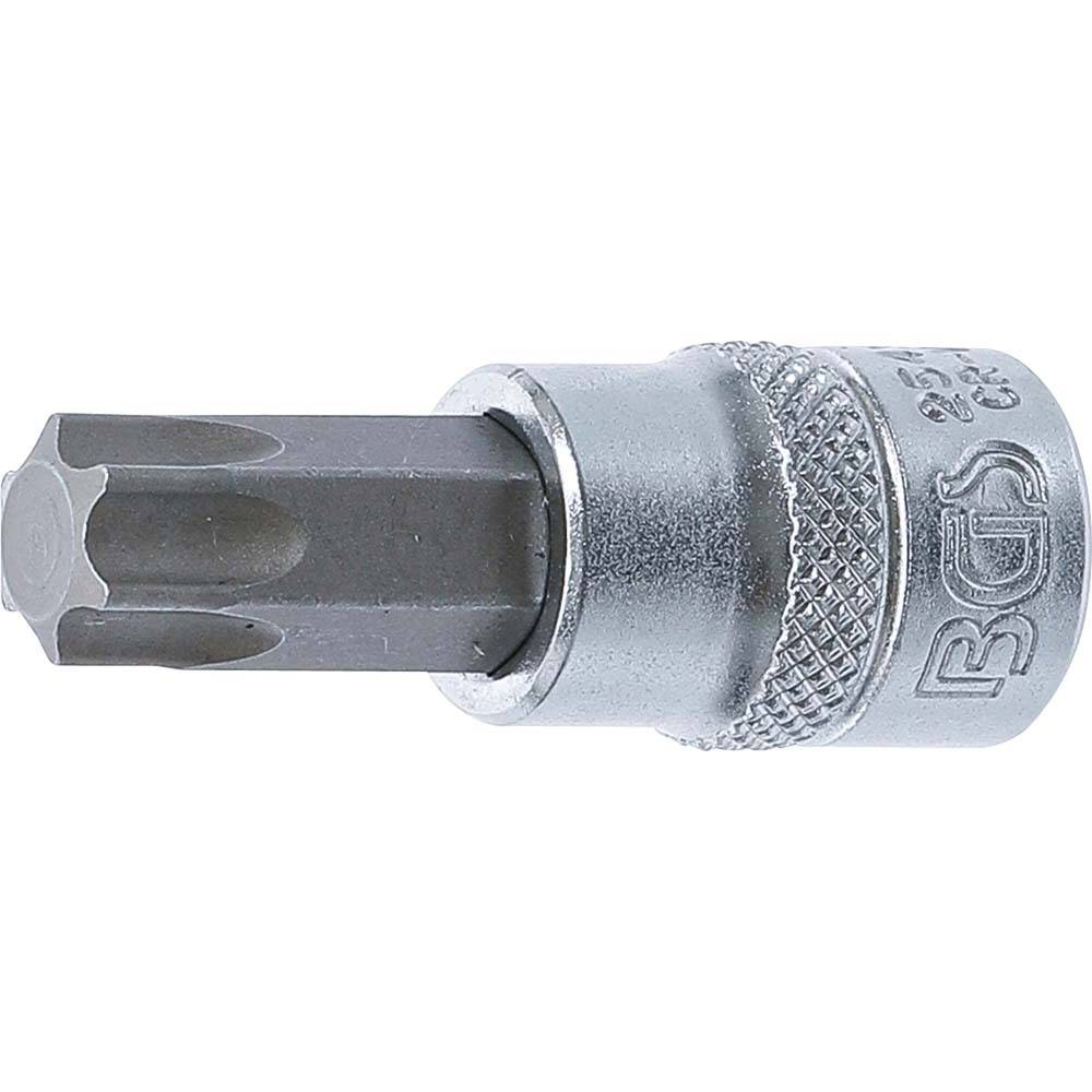Bit-Einsätze - Antrieb 3/8" - T-Profil (ohne Bohrung) - Chrom-Vanadium-Stahl - T-Profil T 55