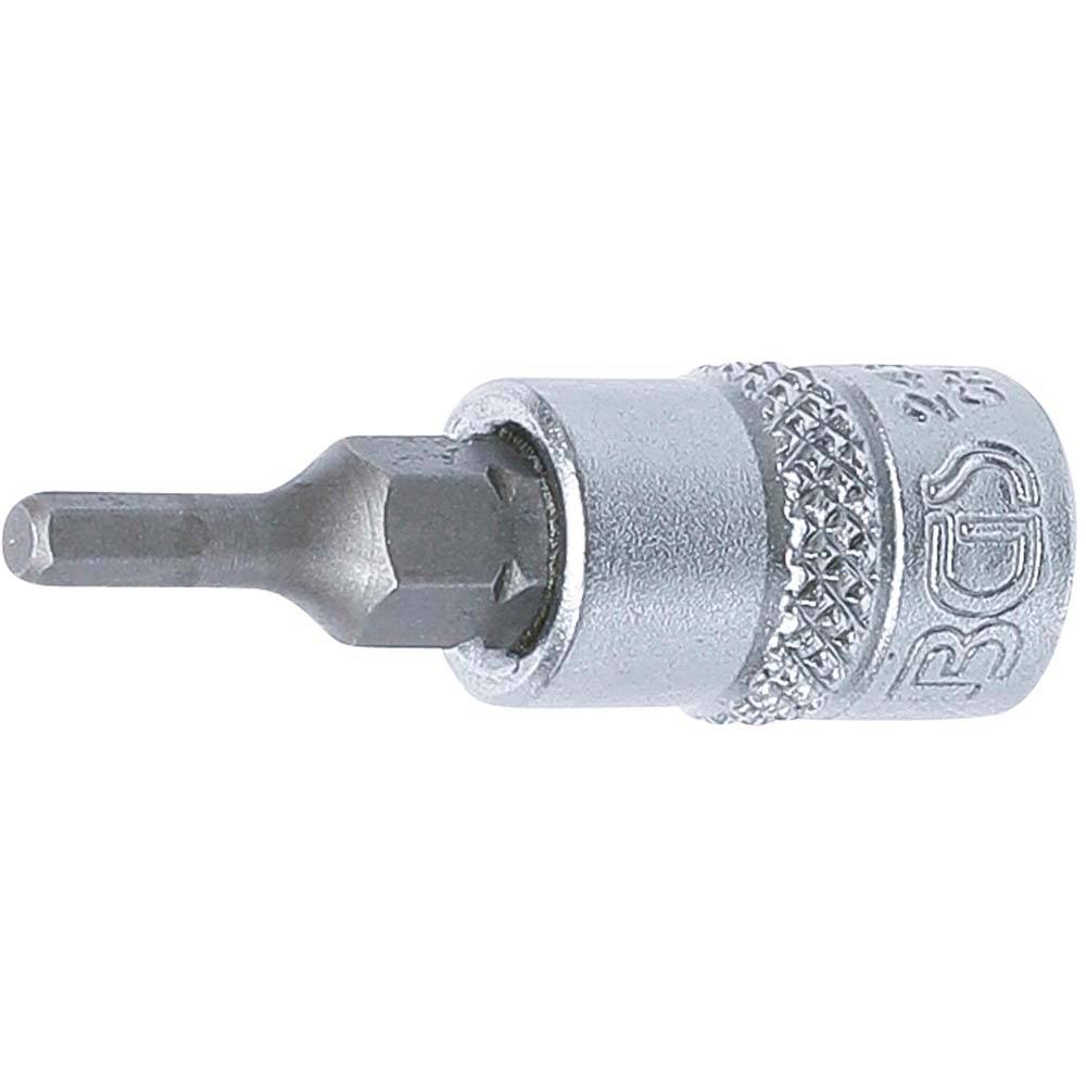 Bit-Einsatz 1/4"-3-8mm Innen-6-Kant - Antrieb 1/4" - Innen-6-Kant 3 mm
