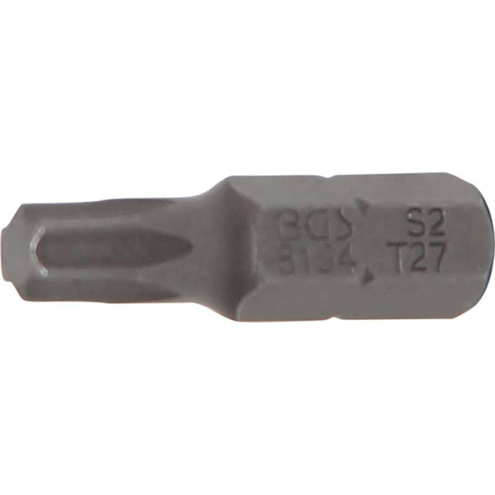 Bit T-Profil - Antrieb 1/4" - Länge 25 mm - Chrom-Vanadium-Stahl - T-Profil T 27