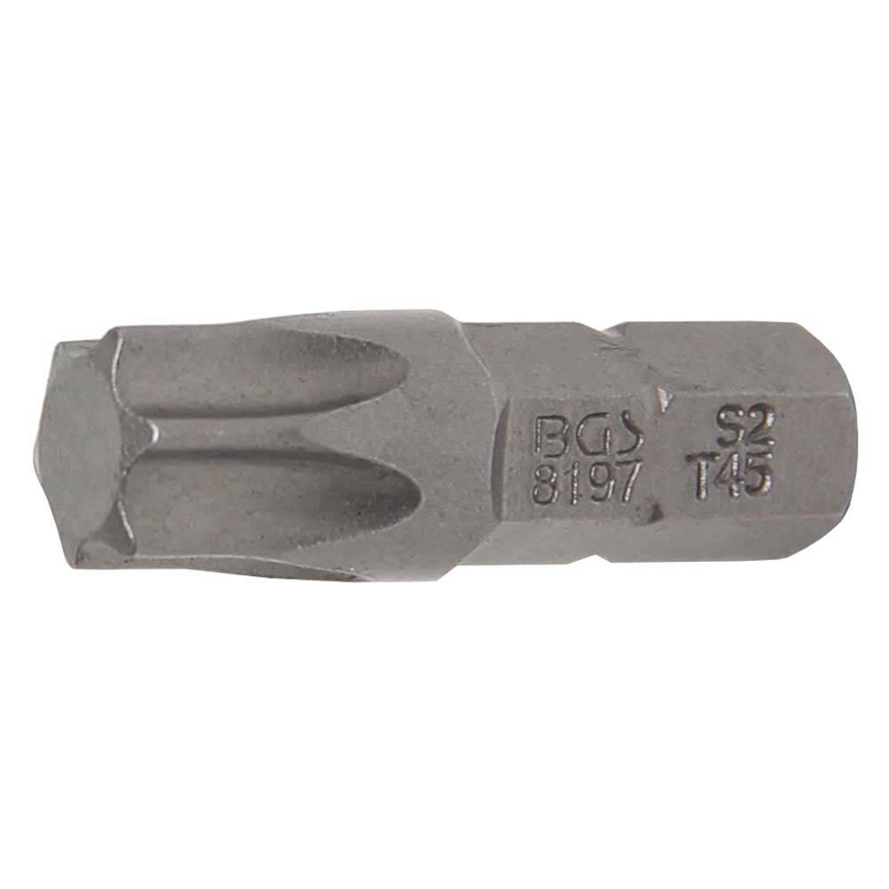 Bit T-Profil - 1/4" - 25 mm - Chrom-Vanadium-Stahl - T-Profil T 45