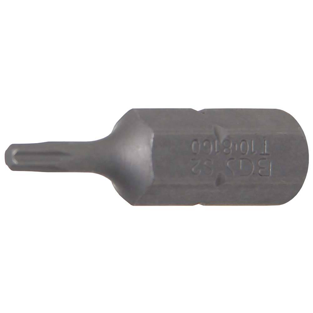 Bit T-Profil - ohne Bohrung - 30 mm lang - Antrieb 5/16" (8 mm) 6-kant - T 10