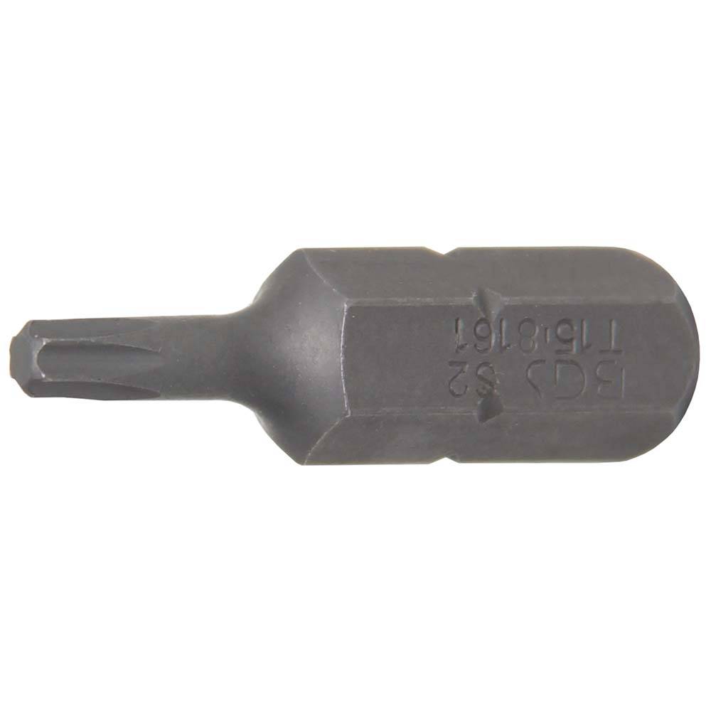 Bit T-Profil - ohne Bohrung - 30 mm lang - Antrieb 5/16" (8 mm) 6-kant - T 15