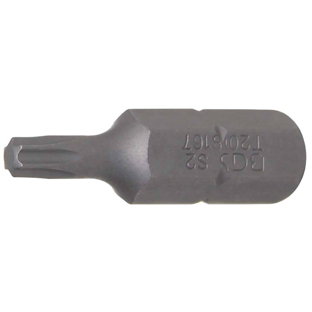 Bit T-Profil - ohne Bohrung - 30 mm lang - Antrieb 5/16" (8 mm) 6-kant - T 20