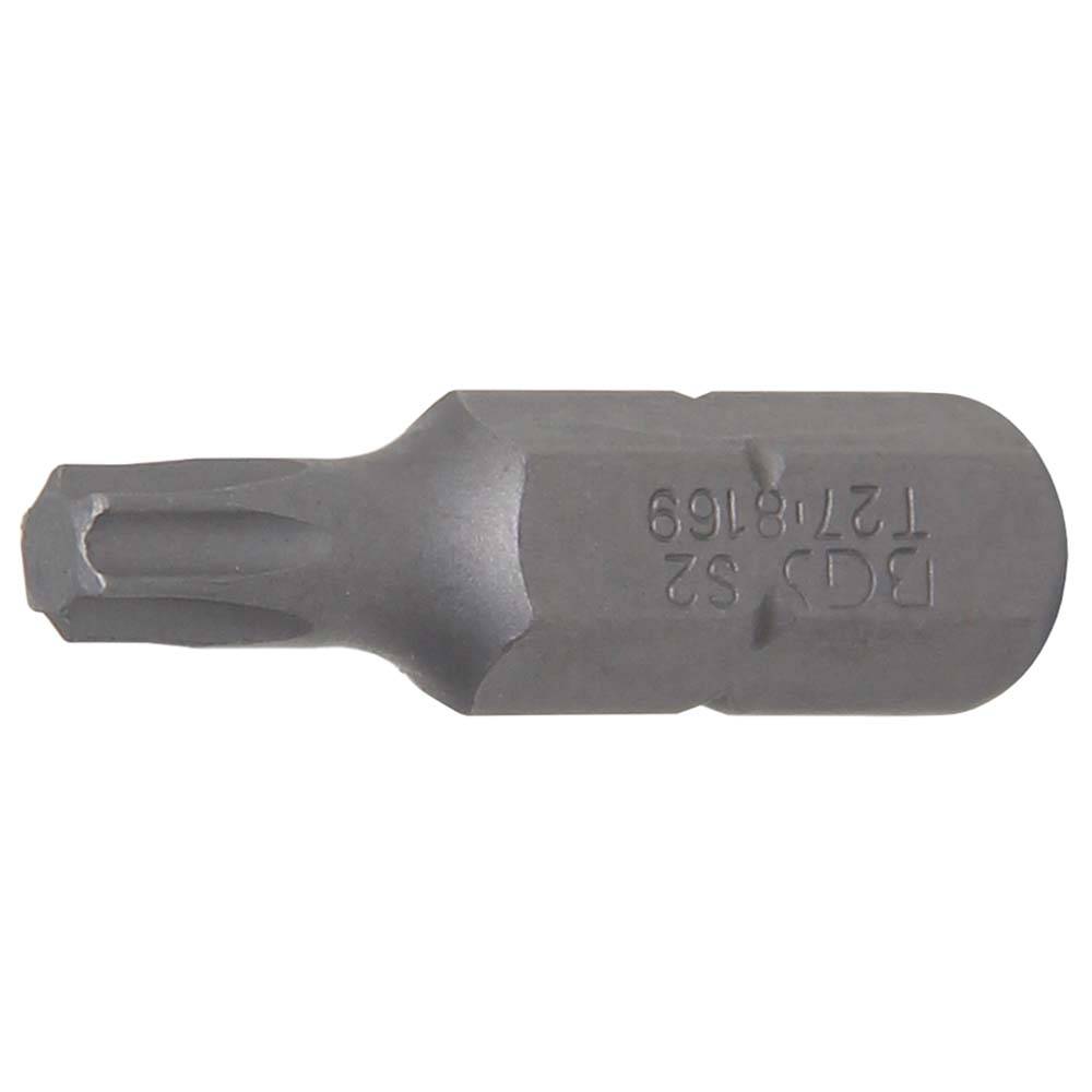 Bit T-Profil - ohne Bohrung - 30 mm lang - Antrieb 5/16" (8 mm) 6-kant - T 27