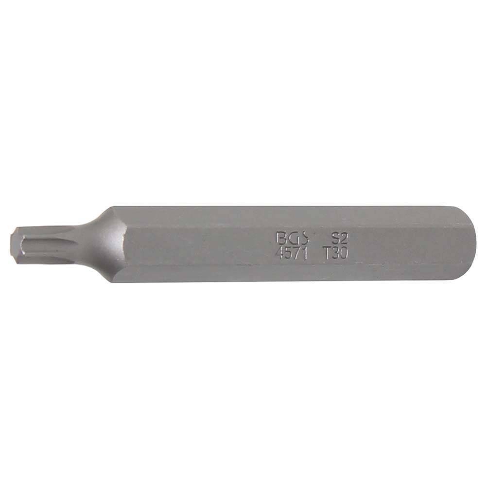 Bit T-Profil - ohne Bohrung - 75 mm lang - Antrieb 3/8" (10 mm) - T 30