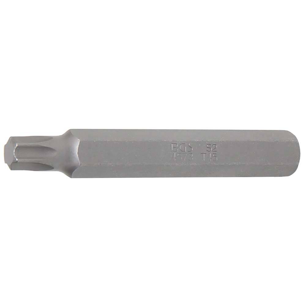Bit T-Profil - ohne Bohrung - 75 mm lang - Antrieb 3/8" (10 mm) - T 45