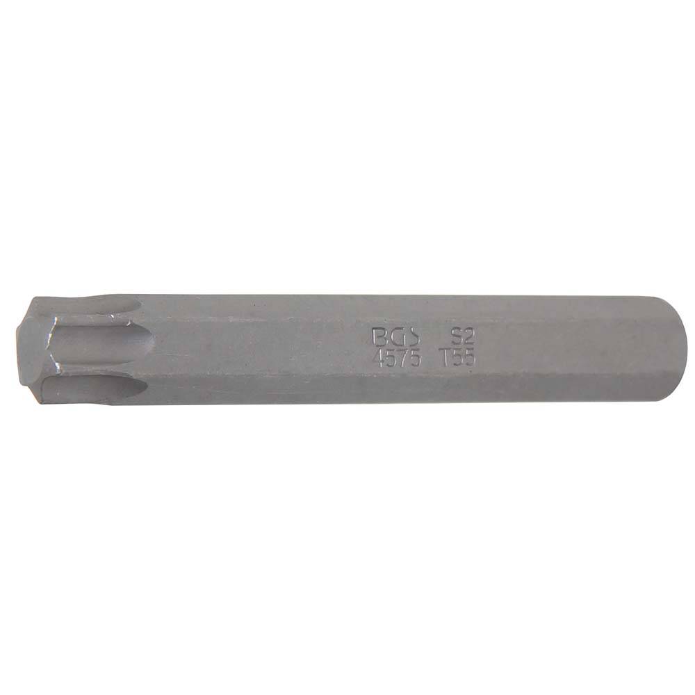 Bit T-Profil - ohne Bohrung - 75 mm lang - Antrieb 3/8" (10 mm) - T 55