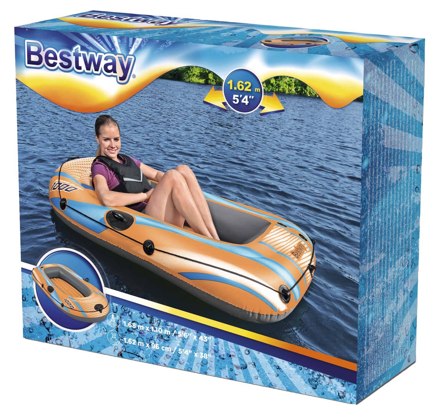 Bestway Schlauchboot Orange 162 x 96 cm PVC