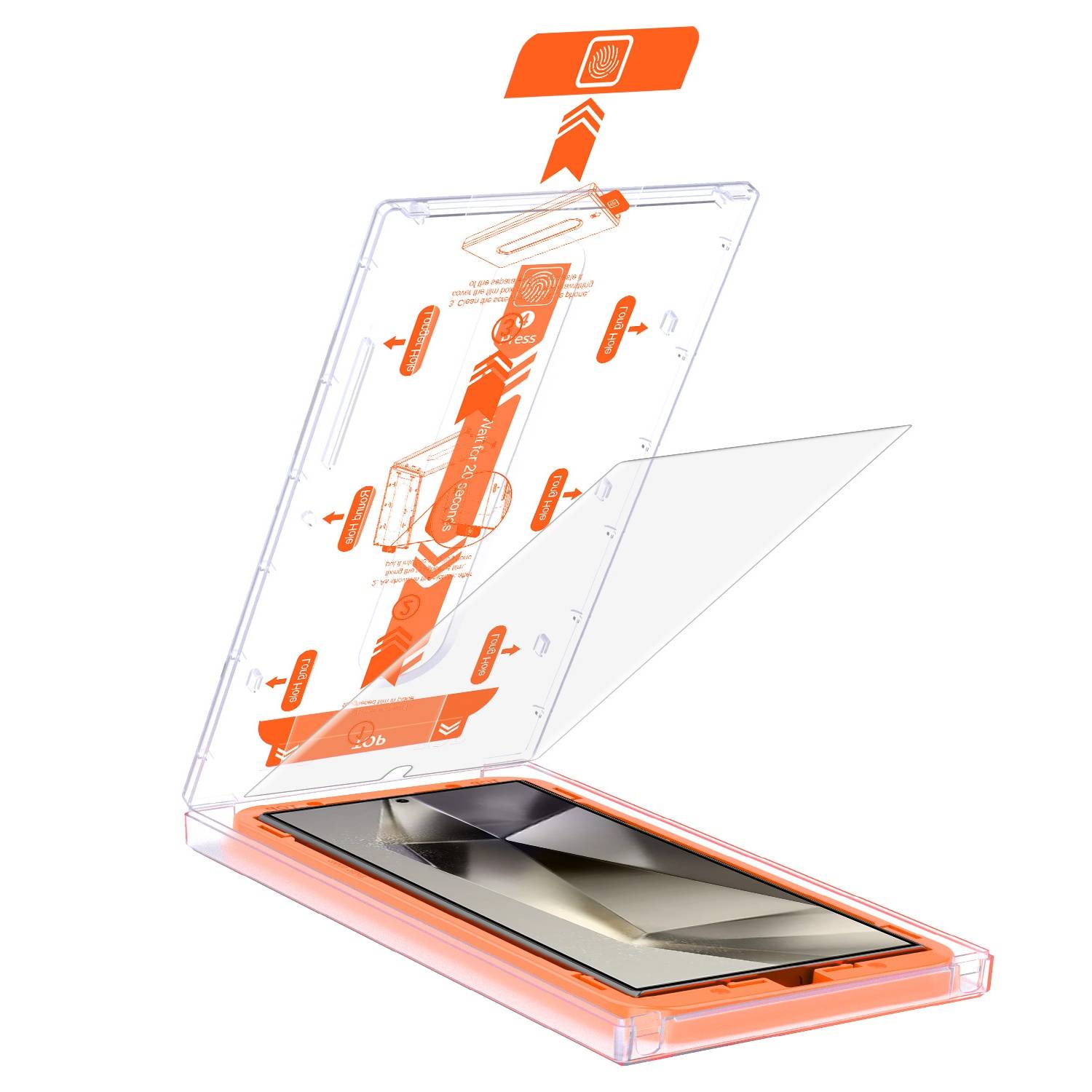 3x 9H Panzerglas für Samsung Galaxy S24 Ultra MagicBox 3D KLAR Displayschutz Schutzglas Schuzfolie echtes Tempered Glass Screen Protector