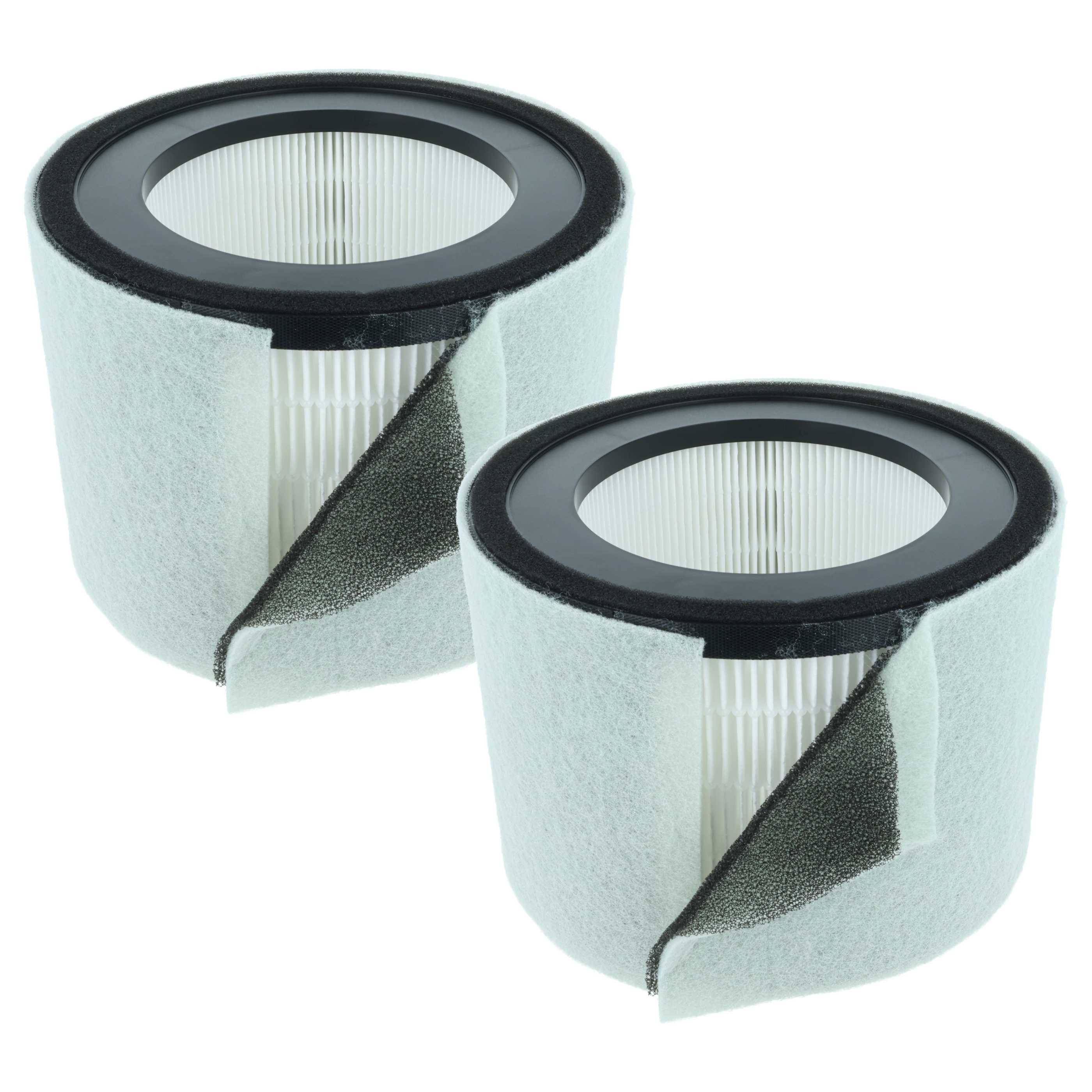vhbw 2x Luftilter Ersatz für Leitz 2415142, 2415107 für Luftreiniger - Kombifilter Vorfilter + HEPA + Aktivkohle