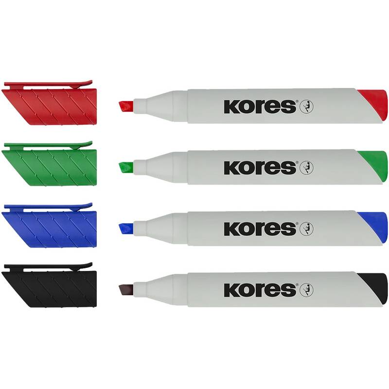 Kores Whiteboard-Marker "ECO XW2", 4er Etui