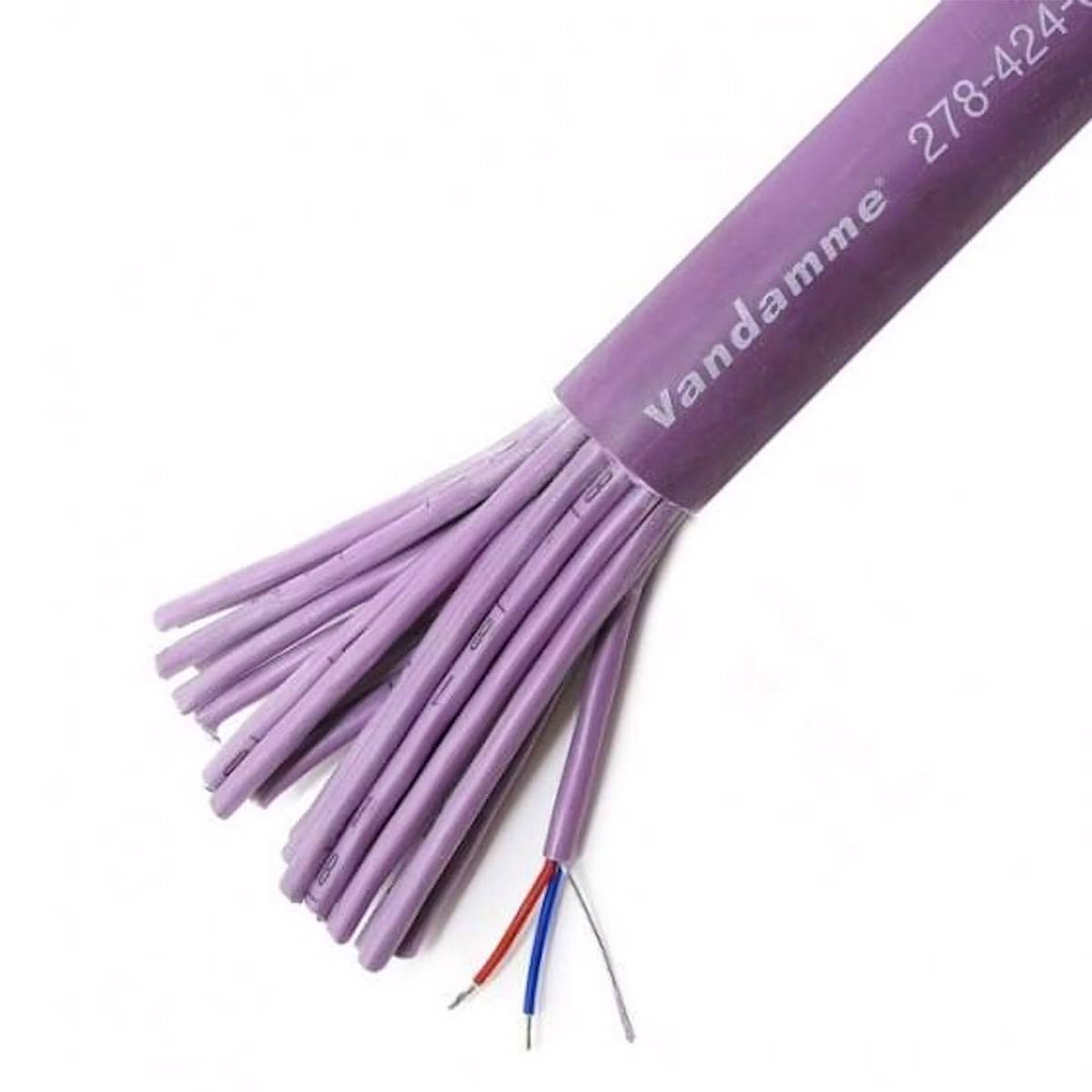 Van Damme Purple Series Digilog LSZH Ecoflex AES/EBU 110 Ohm Installationskabel 24 Pair Meterware