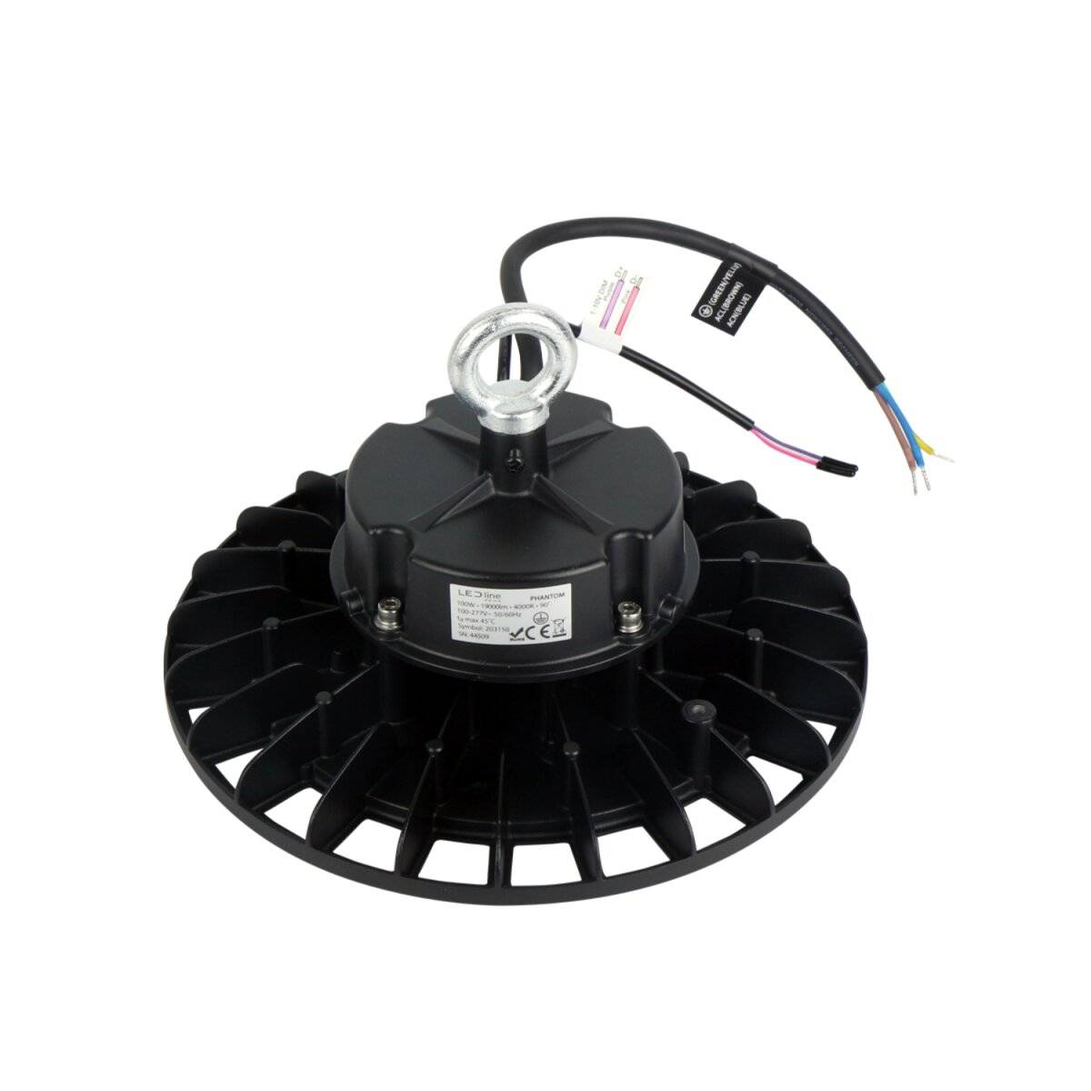 LED line PRIME PHANTOM Hallenstrahler 100W 19000lm 4000K 120° SMD2835 IP65