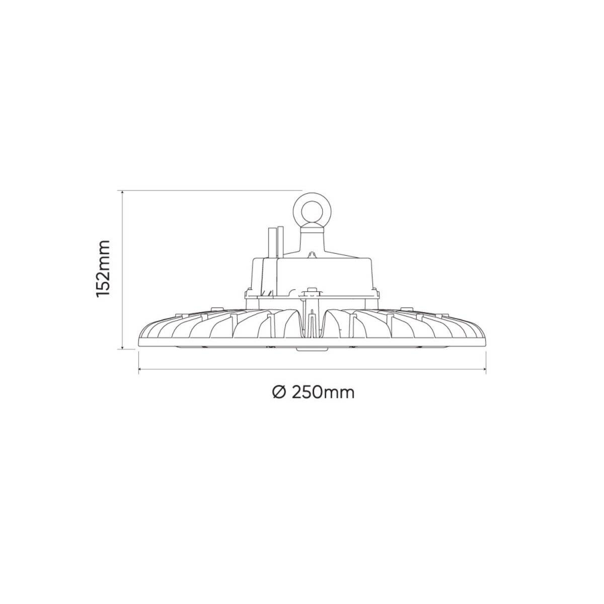 LED line PRIME PHANTOM Hallenstrahler 100W 19000lm 4000K 60° SMD2835 IP65