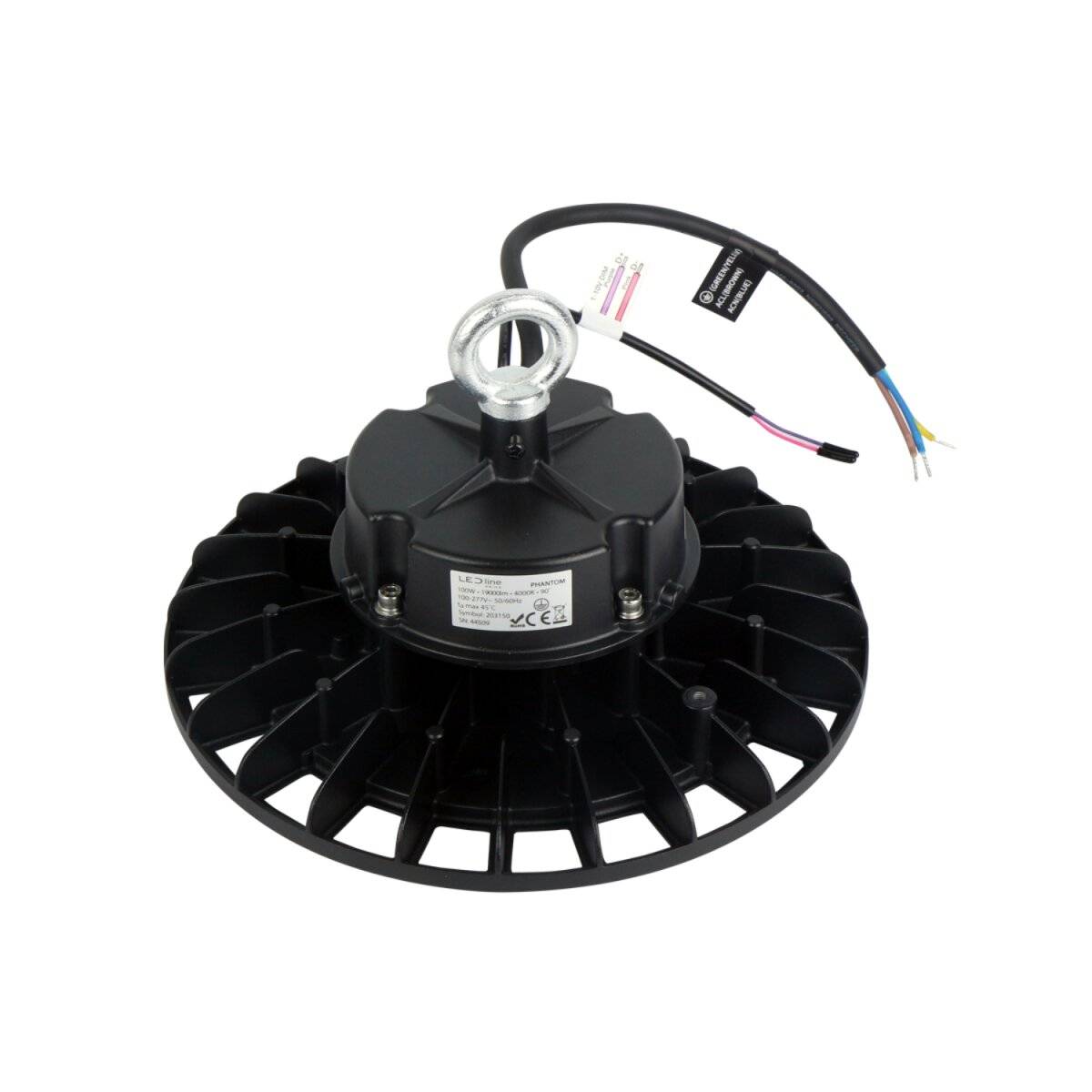 LED line PRIME PHANTOM Hallenstrahler 100W 19000lm 4000K 60° SMD2835 IP65
