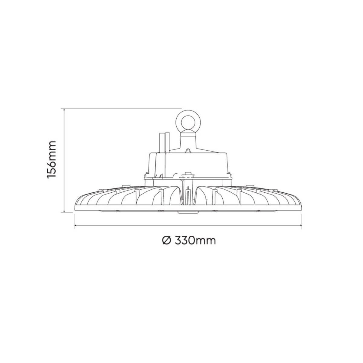 LED line PRIME PHANTOM-Leuchte 200W | IP65 Schutzart | 4000K Neutralweißem Licht | 38000lm, Dimmbar 90°