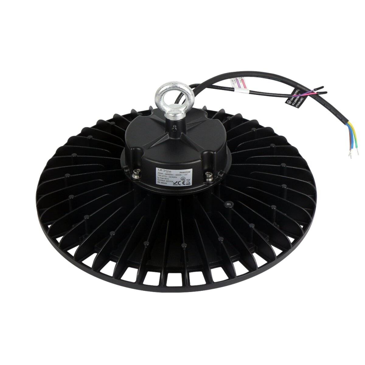 LED line PRIME PHANTOM Hallenstrahler 200W 38000lm 4000K 90° SMD2835 IP65