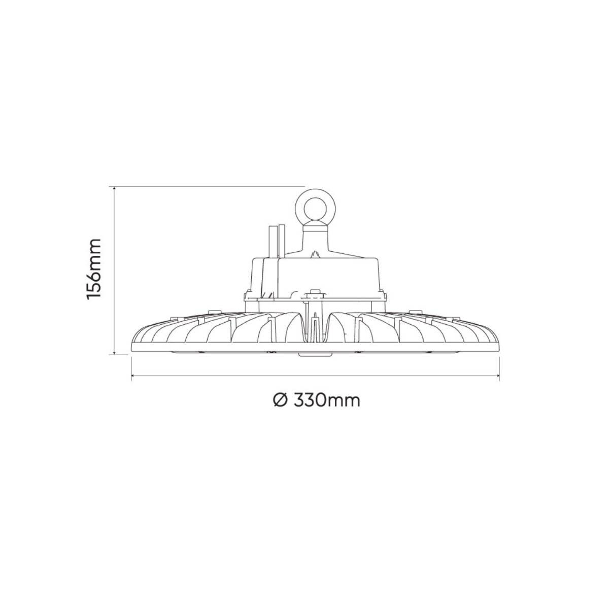 LED line PRIME PHANTOM-Leuchte 200W | IP65 Schutzart | 4000K Neutralweißem Licht | 38000lm, Dimmbar 60°