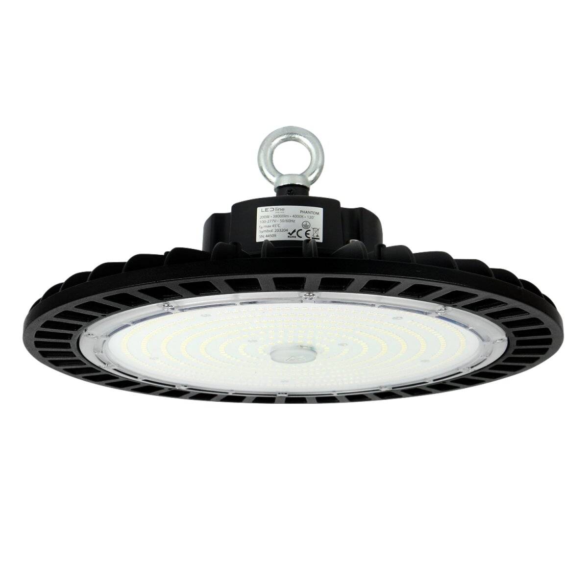 LED line PRIME PHANTOM Hallenstrahler 200W 38000lm 4000K 120° SMD2835 IP65