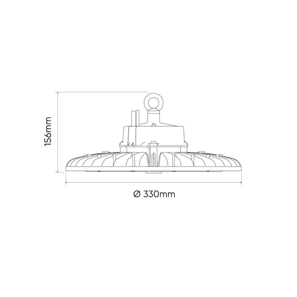 LED line PRIME PHANTOM-Leuchte 200W | IP65 Schutzart | 4000K Neutralweißem Licht | 38000lm, Dimmbar 120°