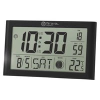 Digitale LCD Tischfunkuhr mit Datumsanzeige + Temperaturanzeige Geräuschlos Digitale Funkuhr mit Datumsanzeige Digital Schwarz 2x AA-Batterie Digitale LCD Tischfunkuhr mit Datumsanzeige + Temperaturanzeige Geräuschlos Digitale Funkuhr mit Datumsanzeige Digital Schwarz 2x AA-Batterie