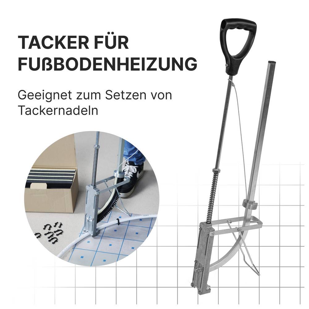 Sanpro Tacker / Setzgerät für Rohrhaltern (Tackernadeln) der Fußbodenheizung