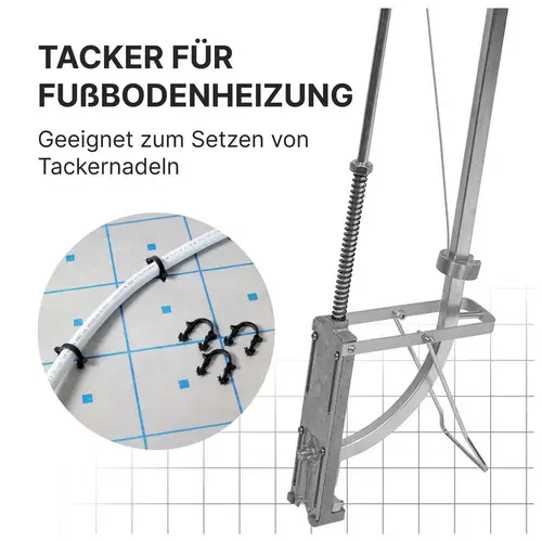 Sanpro Tacker / Setzgerät für Rohrhaltern (Tackernadeln) der Fußbodenheizung Sanpro Tacker / Setzgerät für Rohrhaltern (Tackernadeln) der Fußbodenheizung