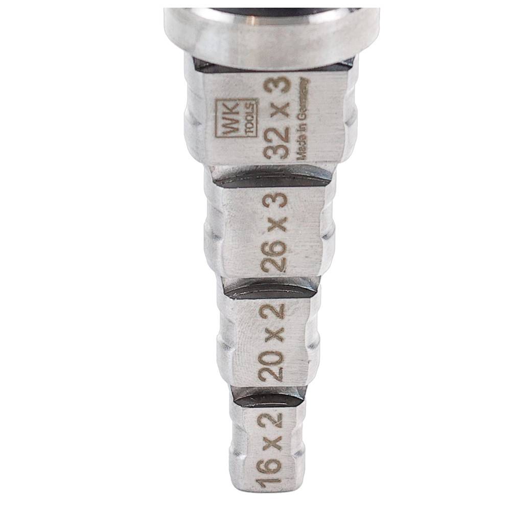 Sanpro Kalibrierer / Entgrater für Verbundrohr 16x2, 20x2, 26x3, 32x3