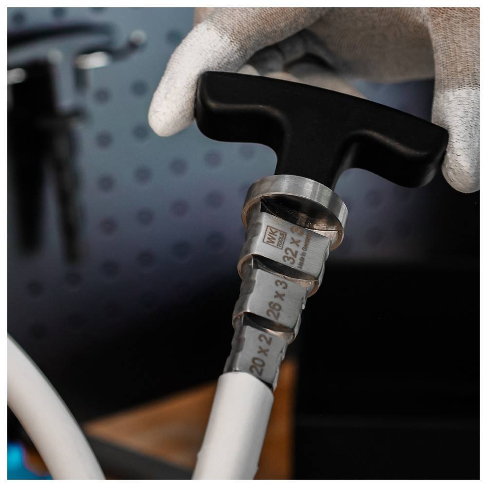 Sanpro Kalibrierer / Entgrater für Verbundrohr 16x2, 20x2, 26x3, 32x3