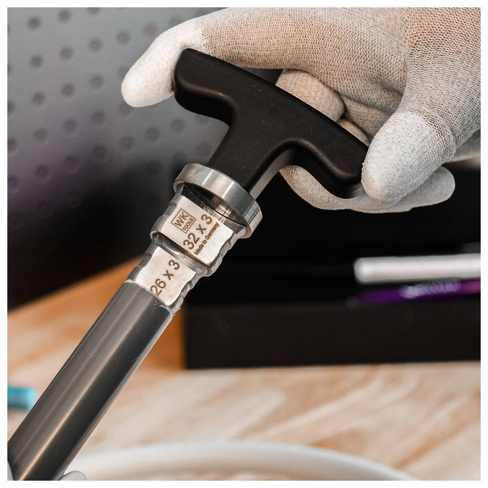 Sanpro Kalibrierer / Entgrater für Verbundrohr 16x2, 20x2, 26x3, 32x3